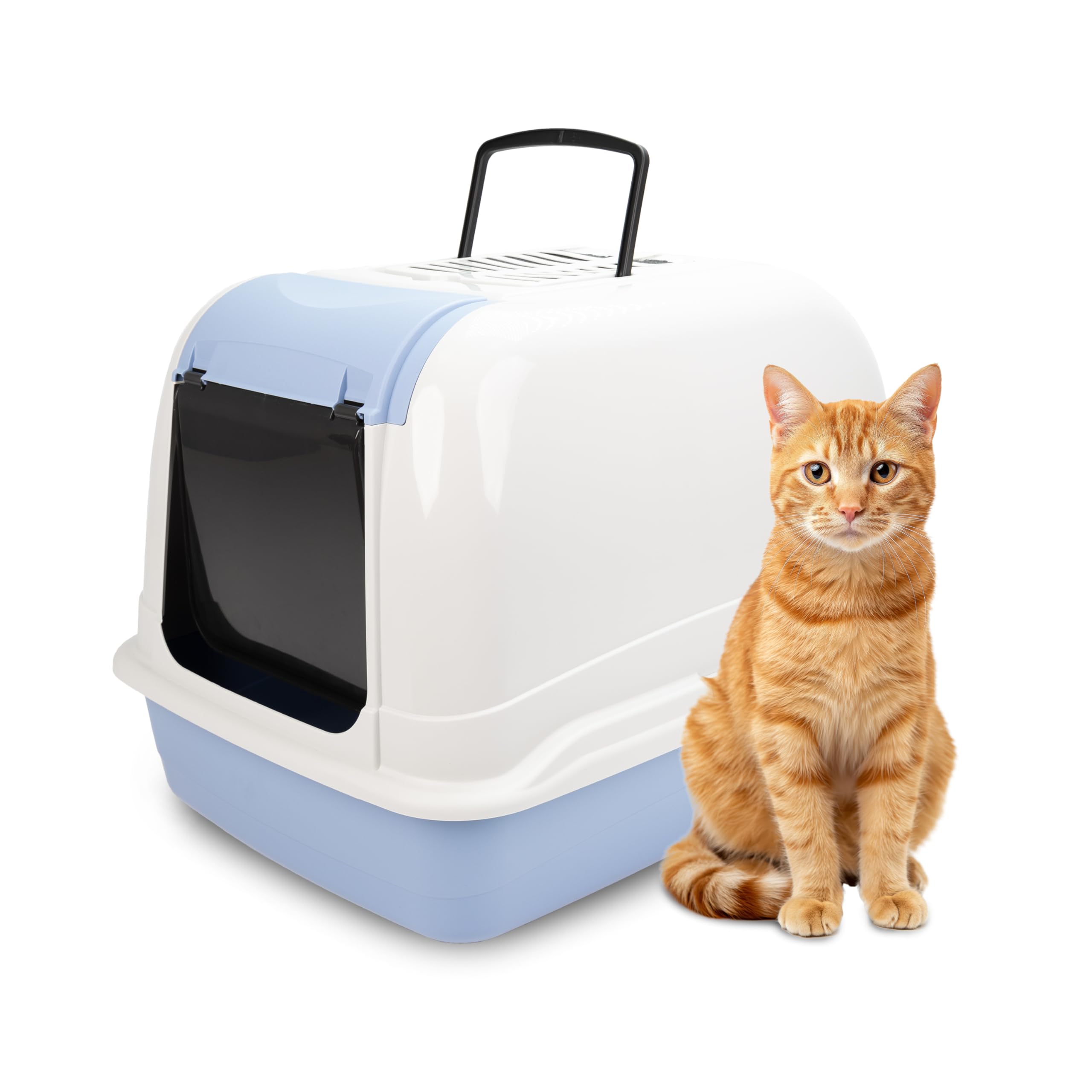 ferplast-maxi-bella-cabrio-geschlossene-katzentoilette-50-x-66-x-h-47-cm-f-r-gro image 1