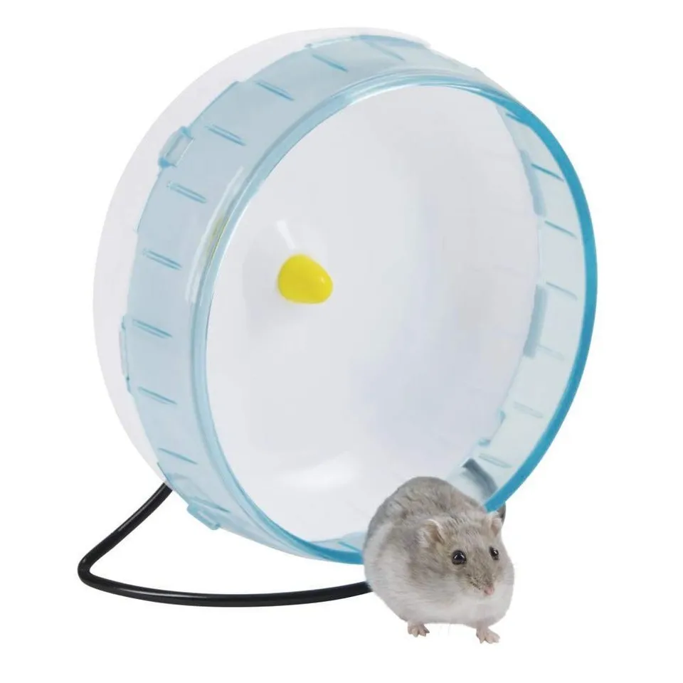 kerbl-pet-hamsterlaufrad-20-cm-kunststoff-wei-blau-freistehend-zum-einh-ngen image 1