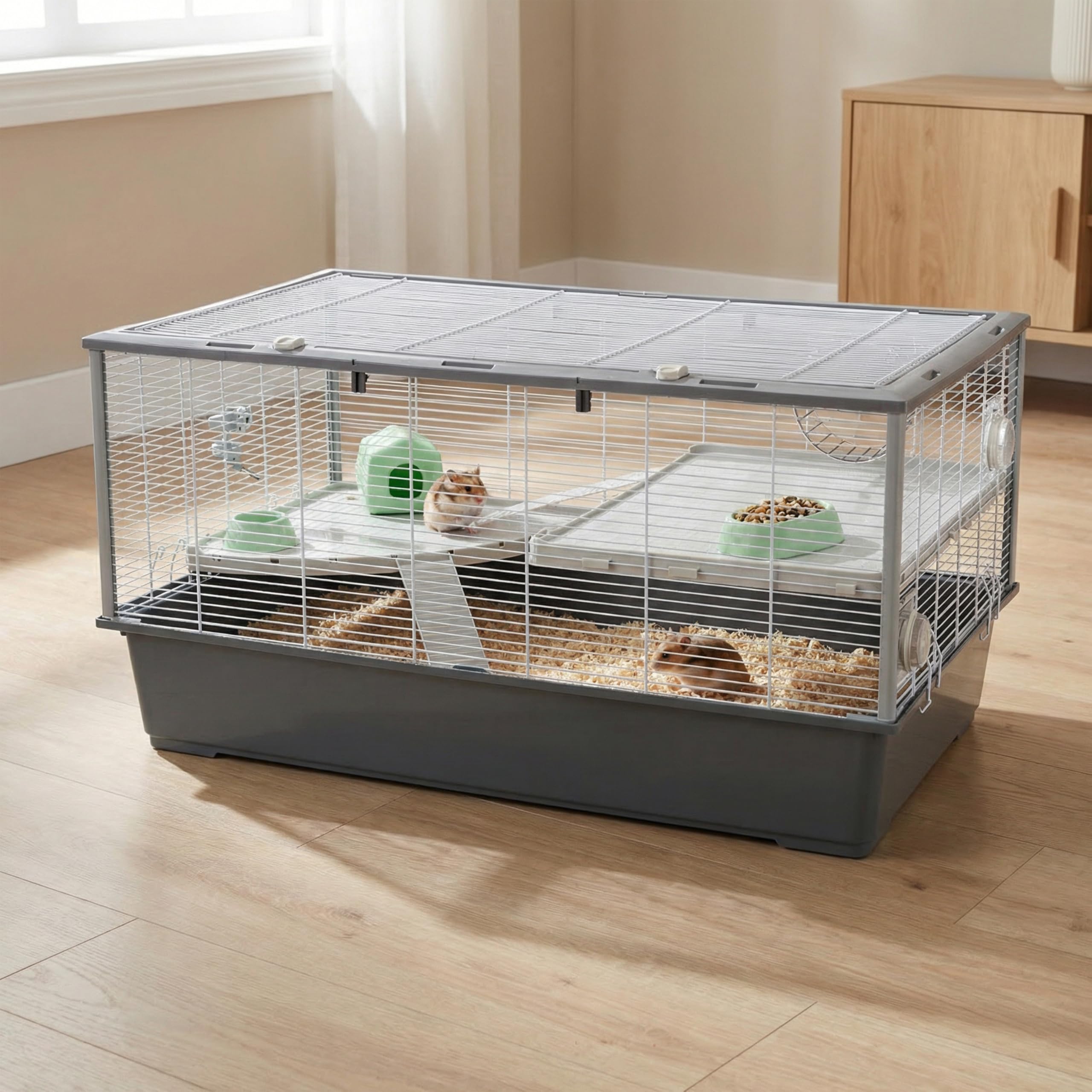 ferplast-criceti-100-hamsterk-fig-95x57xh-50-cm-3-etagen-mit-zubeh-r image 2