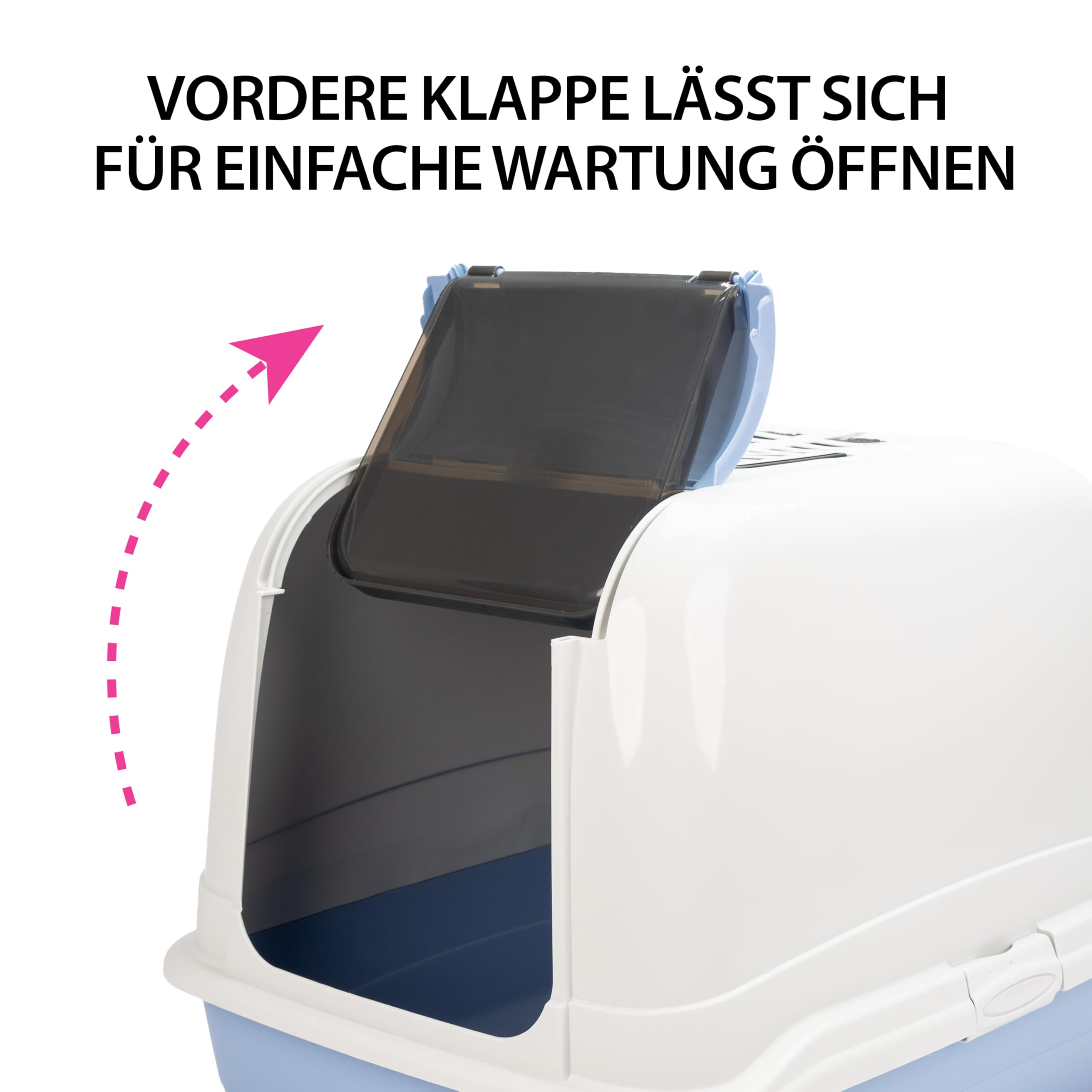 ferplast-maxi-bella-cabrio-geschlossene-katzentoilette-50-x-66-x-h-47-cm-f-r-gro image 6