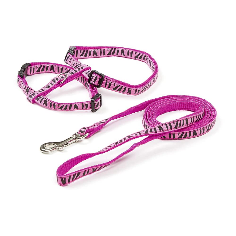 kerbl-katzengeschirr-mit-leine-120-cm-x-10-mm-pink-zebra image 3