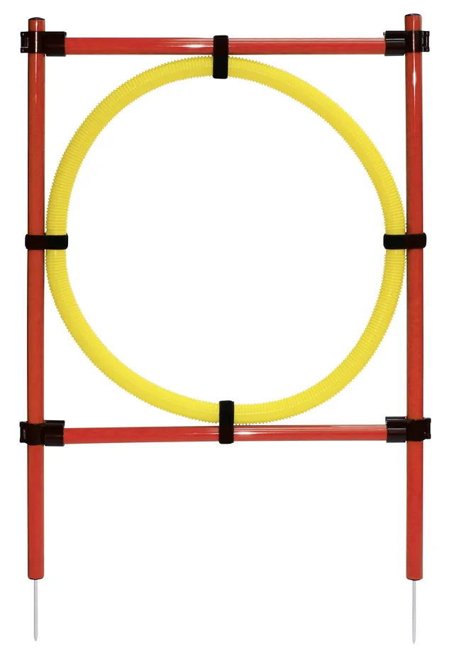 kerbl-pet-agility-komplett-set-3-teilig-rot-gelb image 1