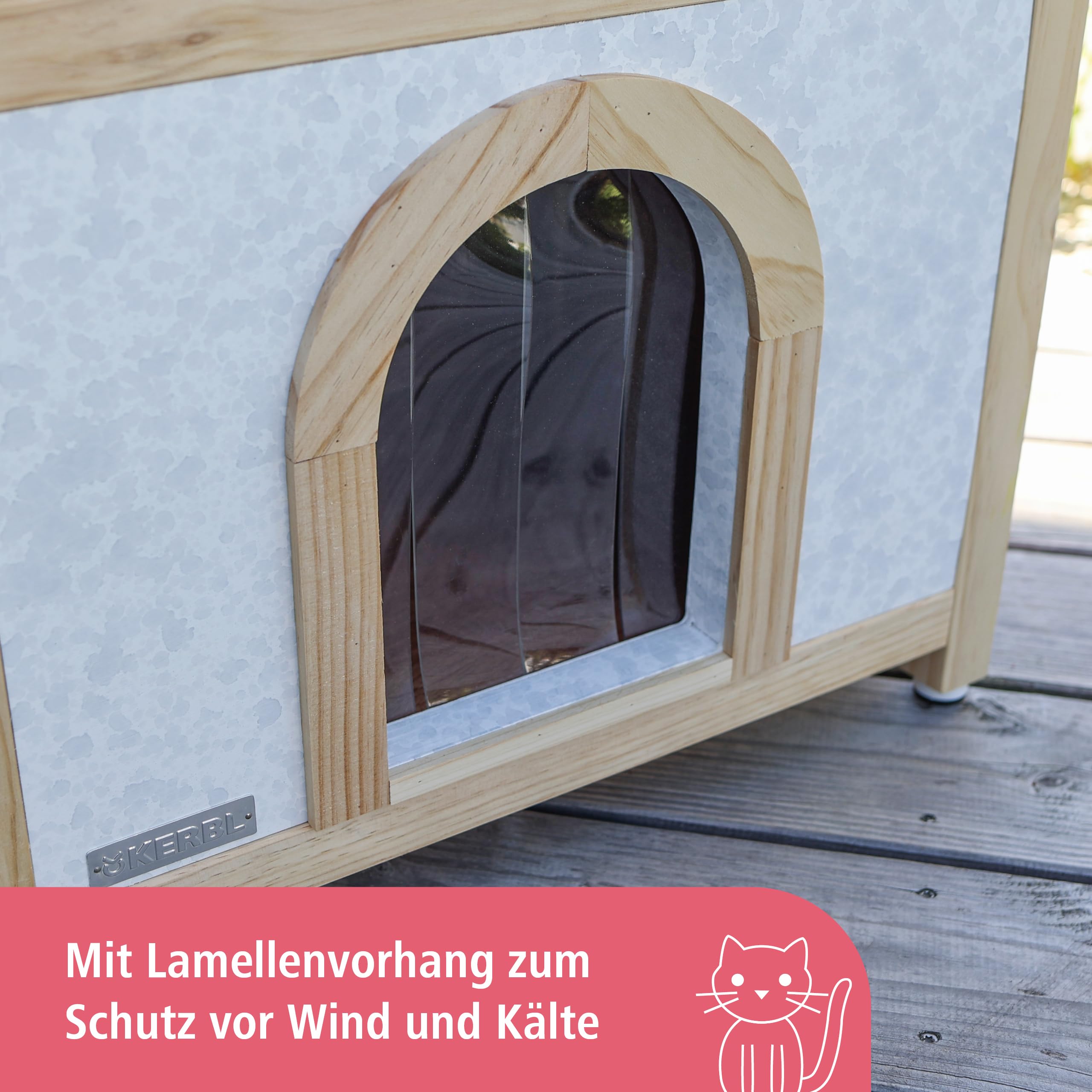 kerbl-pet-katzenhaus-tyrol-alpin-88-x-57-x-77-cm-hellbraun-wei-rot-wetterfestes- image 4