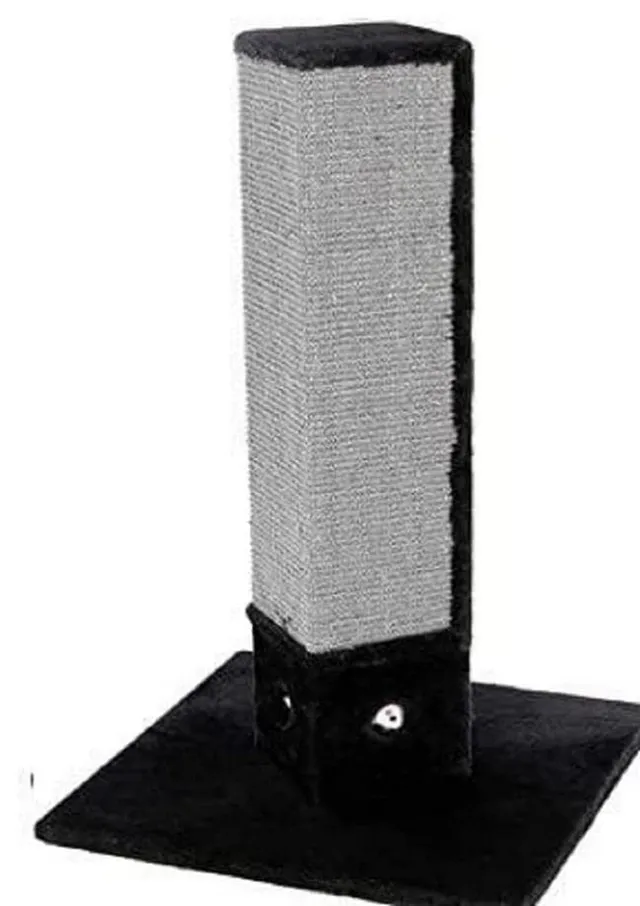 kerbl-pet-kratzs-ule-4-corner-kratzs-ule-schwarz-48-x-48-x-80-cm-aus-holz-pl-sch image 1