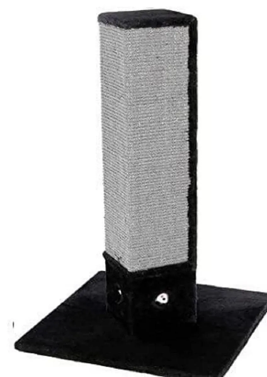 kerbl-pet-kratzs-ule-4-corner-kratzs-ule-schwarz-48-x-48-x-80-cm-aus-holz-pl-sch image 1