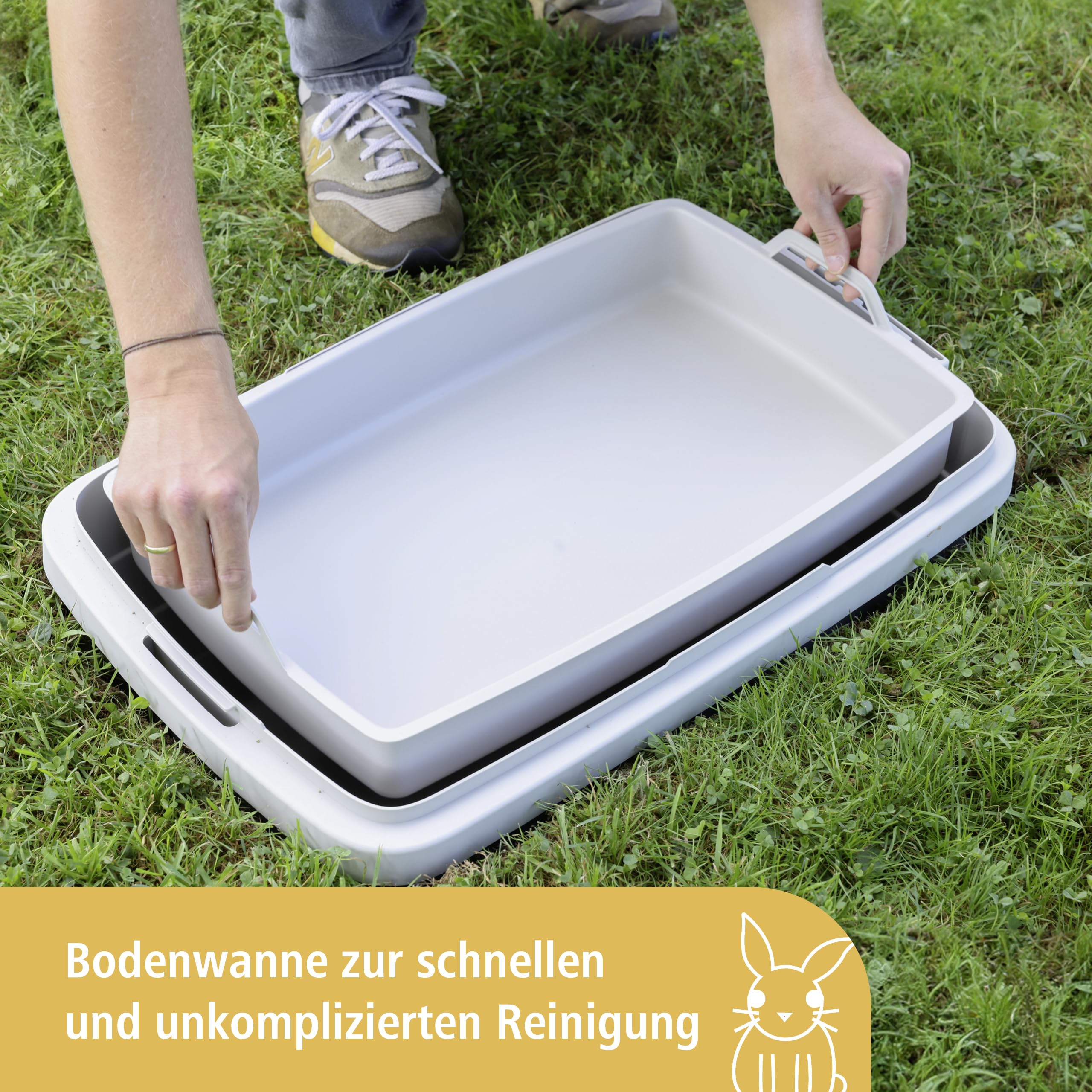 kerbl-pet-bunny-base-erdbau-58x38-5x28-5cm-kaninchenh-hle-aus-kunststoff-in-grau image 3
