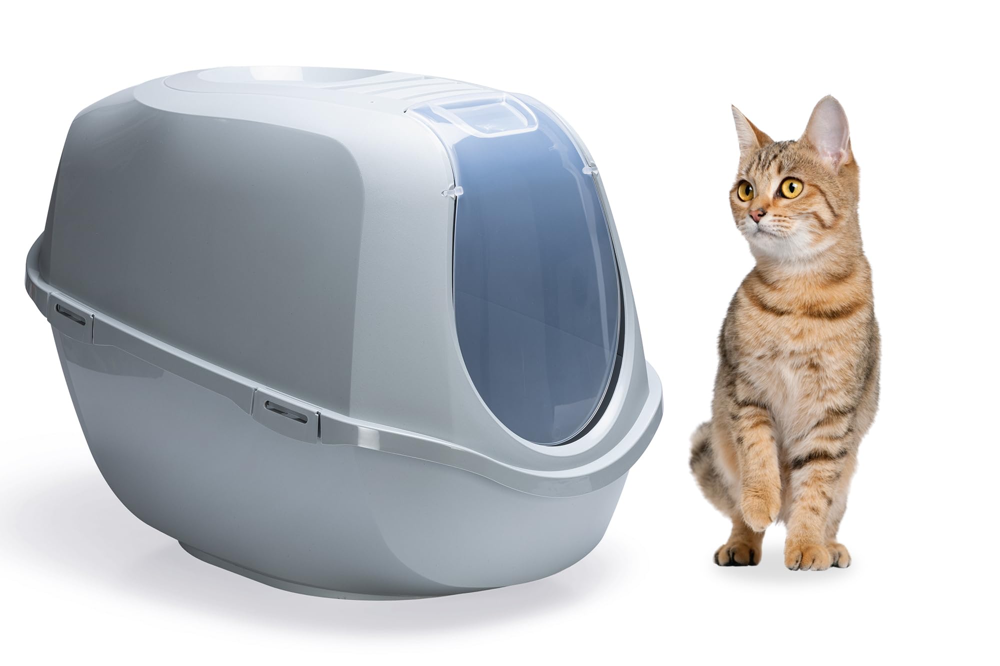 karlie-mega-smart-cat-eco-xl-katzentoilette-66-x-46-x-49-cm-grau image 1