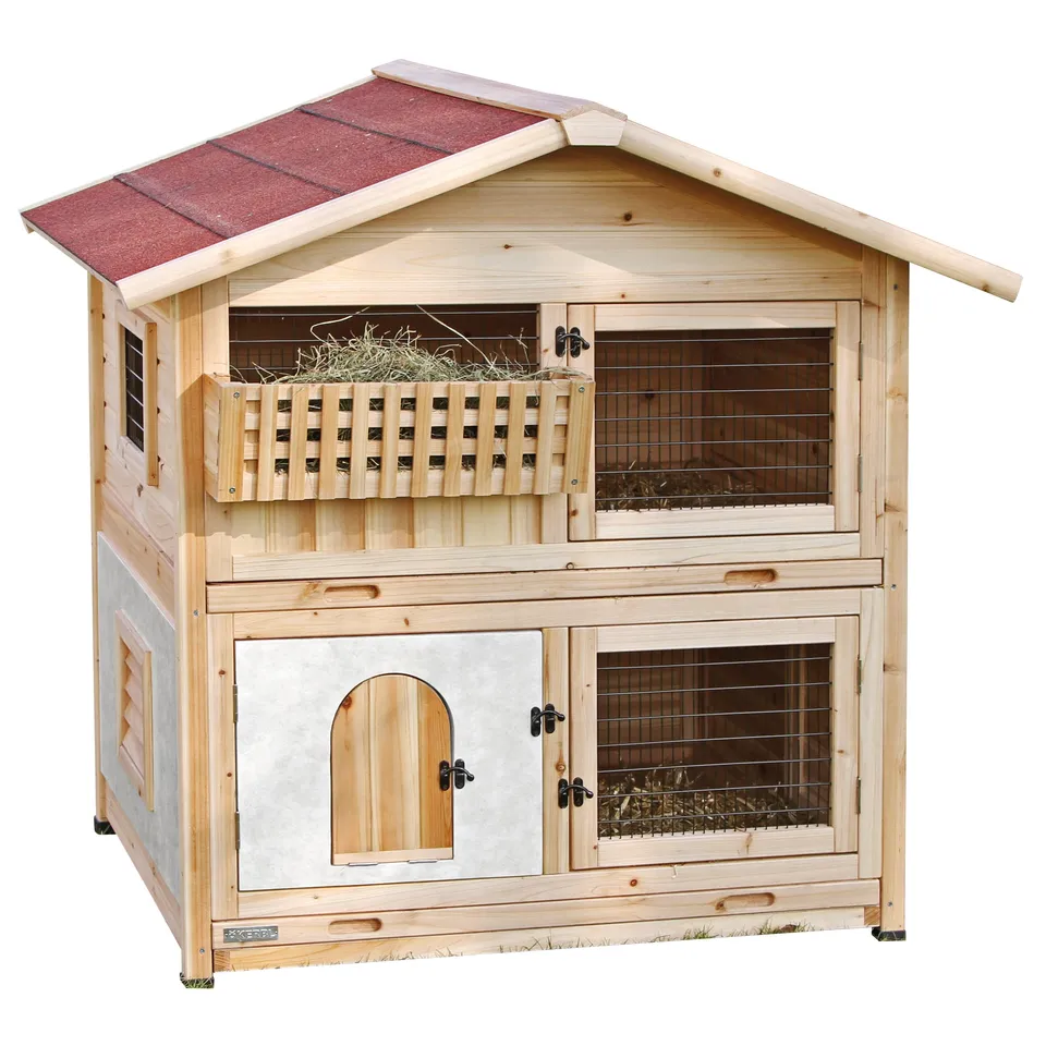 kerbl-pet-nagerstall-tyrol-alpin-kaninchenstall-holz-119-x-100-x-119-cm image 1