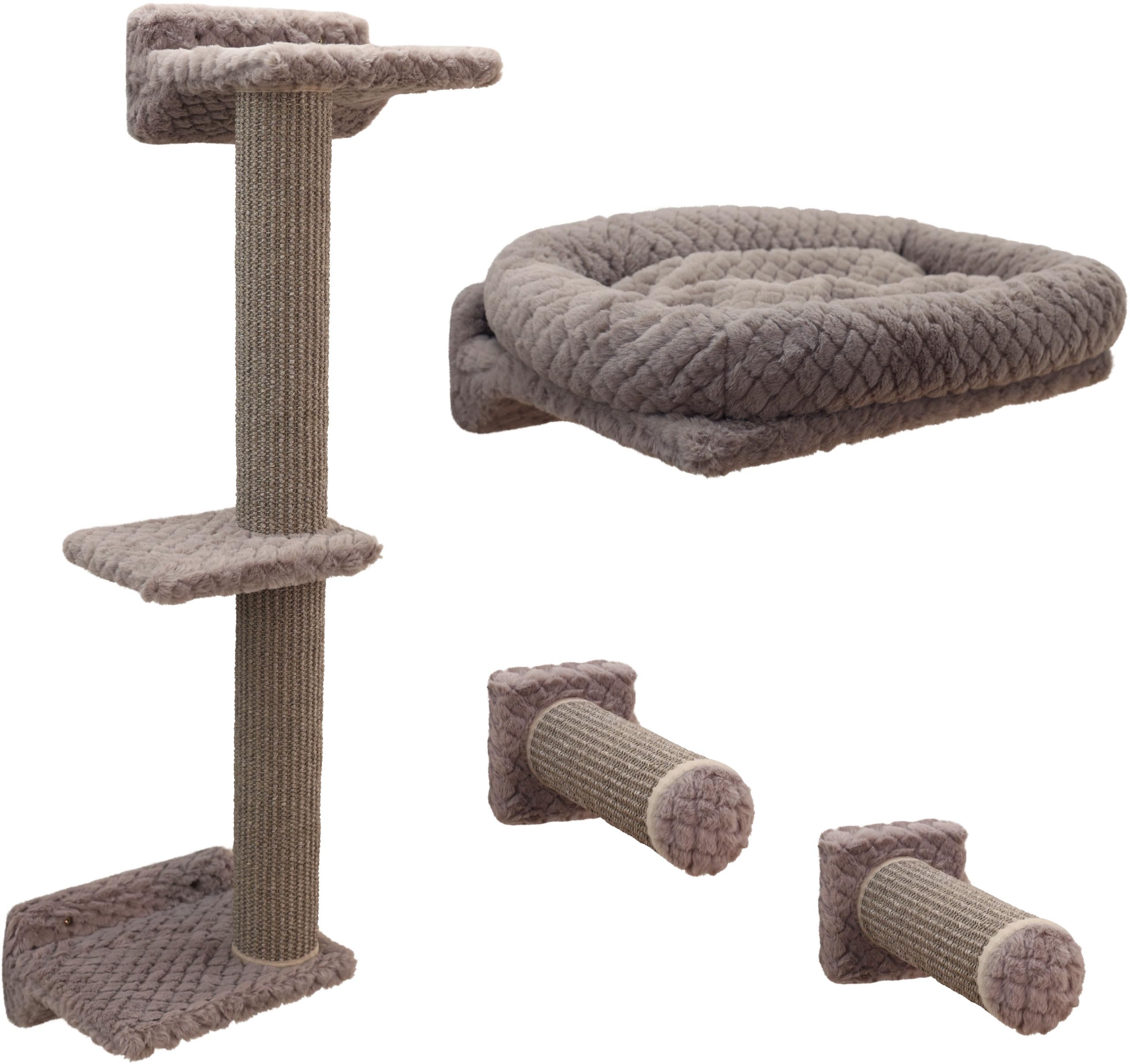 kerbl-pet-monte-alpi-kletterwand-wandkratzbaum-8-teilig-taupe-bis-10-kg image 1