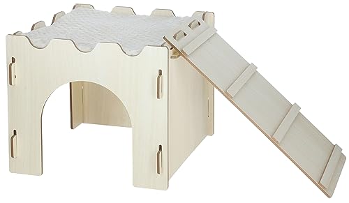 kerbl-pet-nagerburg-kleintierhaus-28x28x25-cm-mit-leiter-und-kissen image 8