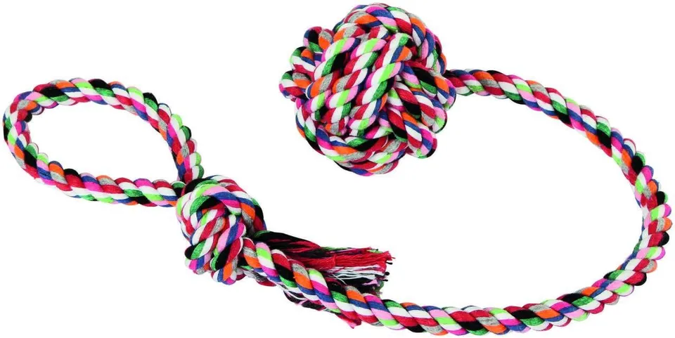 kerbl-pet-baumwollball-am-seil-9-cm-mit-handschlaufe-f-r-hunde image 1