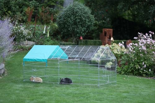 kerbl-pet-freilaufgehege-verzinkt-mit-sonnenschutz-220x103x103-cm image 6