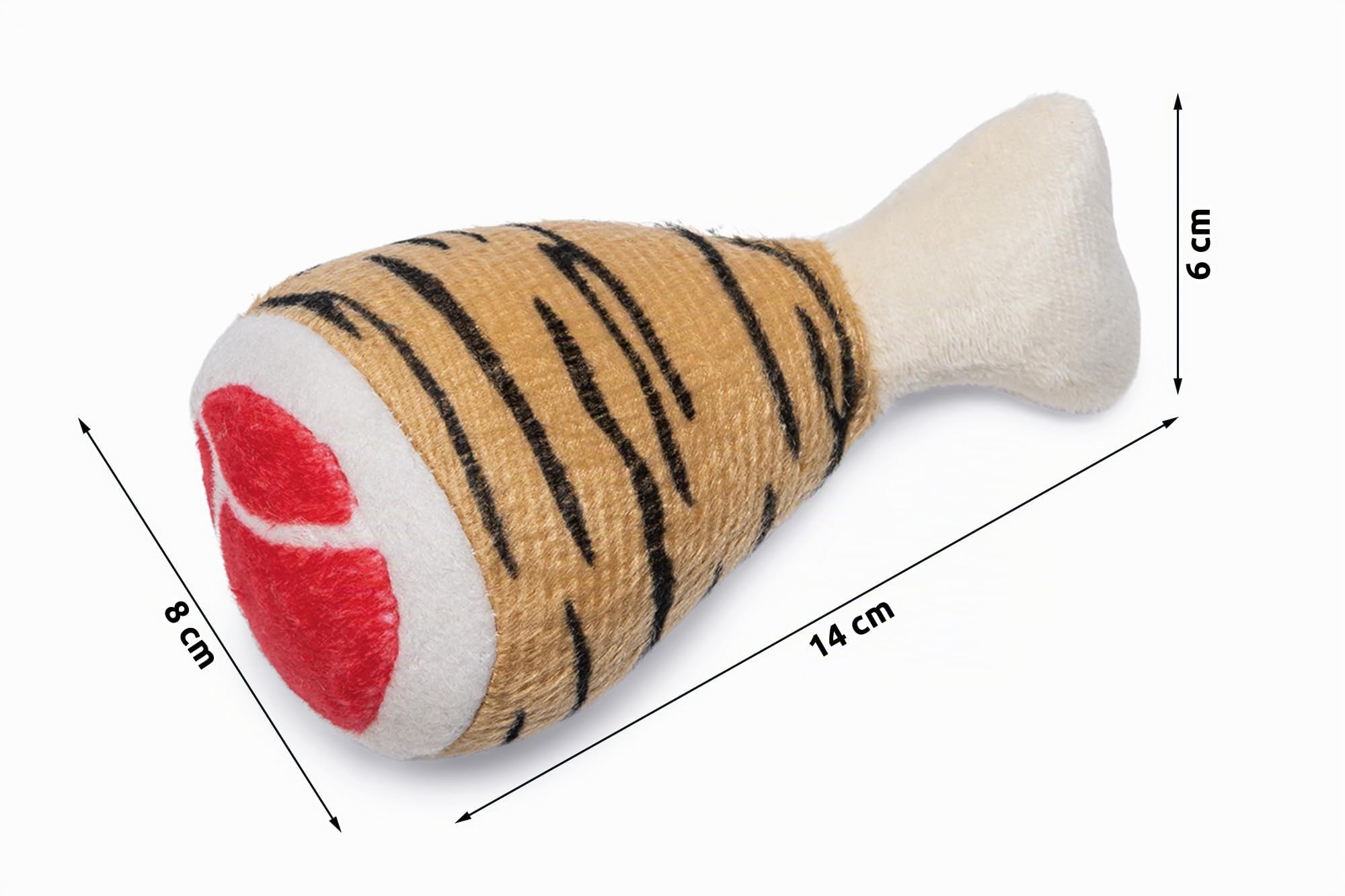karlie-keule-hundespielzeug-pl-sch-tiger-14x8x6-cm image 3