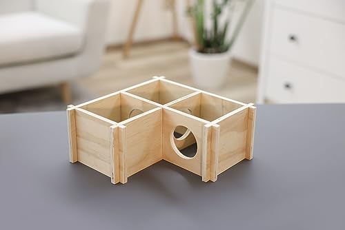 kerbl-pet-hamsterhaus-holz-24-x-24-x-11-cm-3-kammern image 5