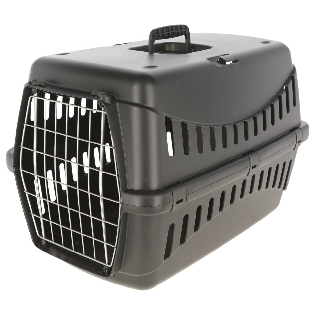 kerbl-pet-transportbox-expedion-58-x-38-x-38-cm-schwarz-f-r-katzen-und-kleine-hu image 2