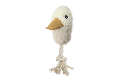 karlie-ente-mit-seil-hundespielzeug-pl-sch-beige-24x13x10-cm image 5