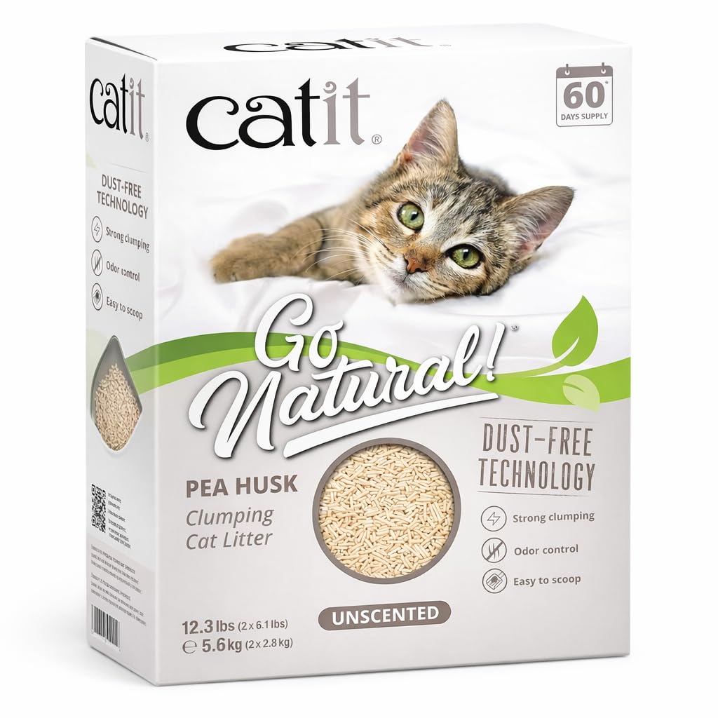 catit-go-natural-katzenstreu-klumpend-parf-mfrei-5-6-kg-aus-erbsenh-lsen image 1