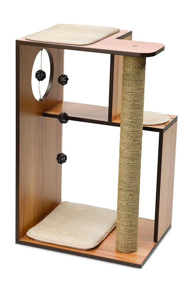 catit-vesper-box-52077-gro-katzenm-bel-box-walnuss-mit-ebenen-kissen-und-kratzfl image 1