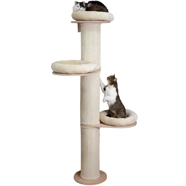 kerbl-maxi-pet-dolomit-tower-kratzbaum-38-cm-x-187-cm-beige image 1