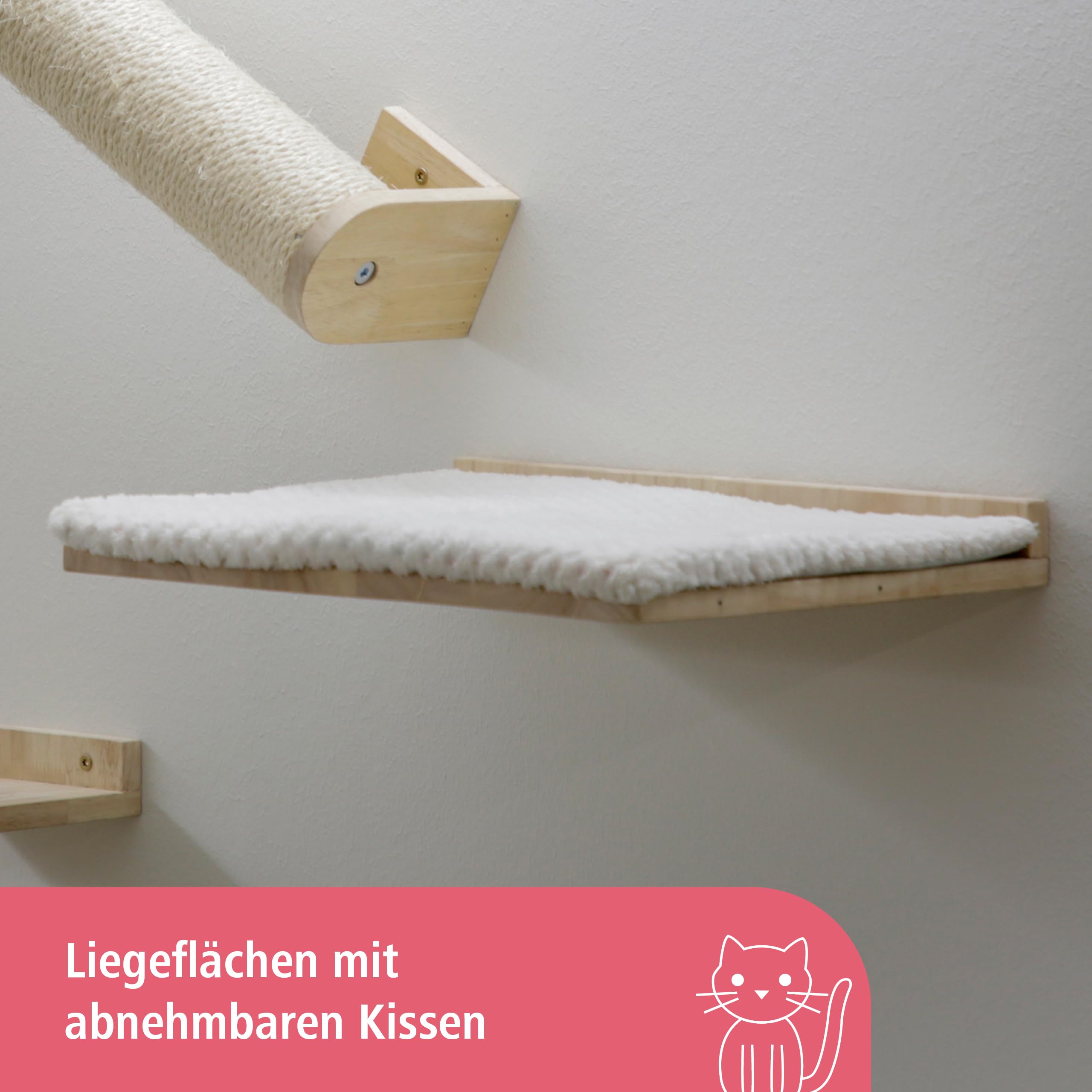 kerbl-pet-katzenspielplatz-top-xl-kletterwand-holz-natur-wei-7-teilig-bis-5-kg image 4