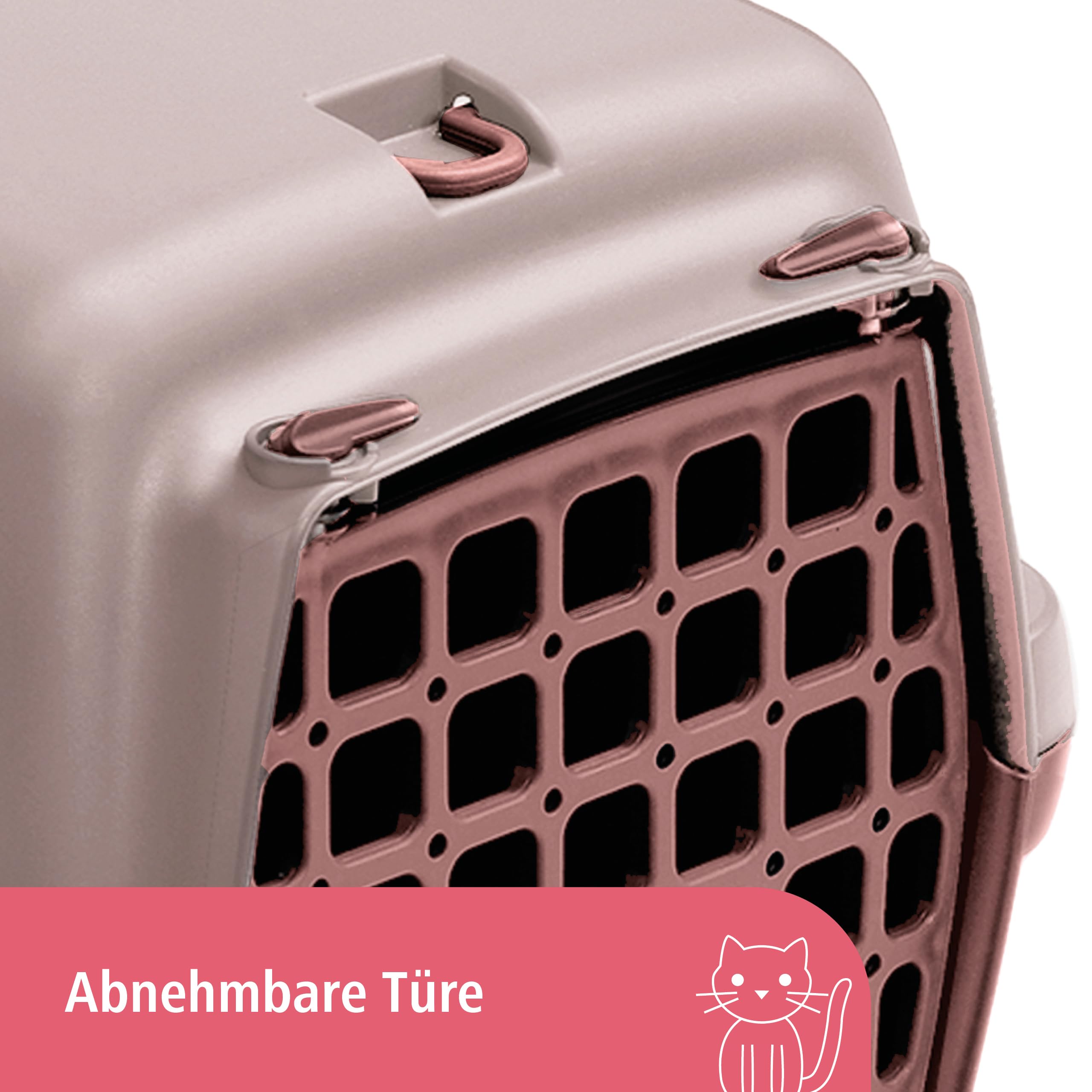 kerbl-stefanplast-gulliver-1-transportbox-48-x-32-x-31-cm-pink-braun image 6