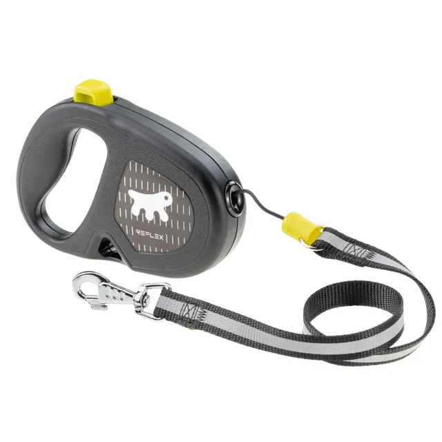ferplast-flippy-one-reflex-hunde-rollleine-5-m-seil-bis-20-kg-gelb image 1
