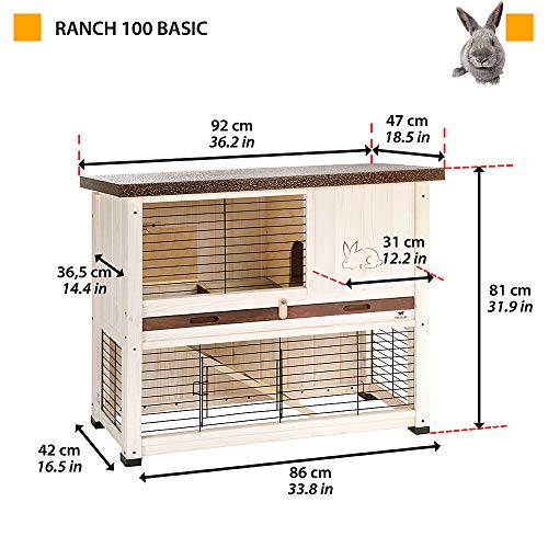 ferplast-ranch-100-basic-kaninchenstall-aus-fsc-holz-125-x-65-x-51-cm-mit-haus image 8