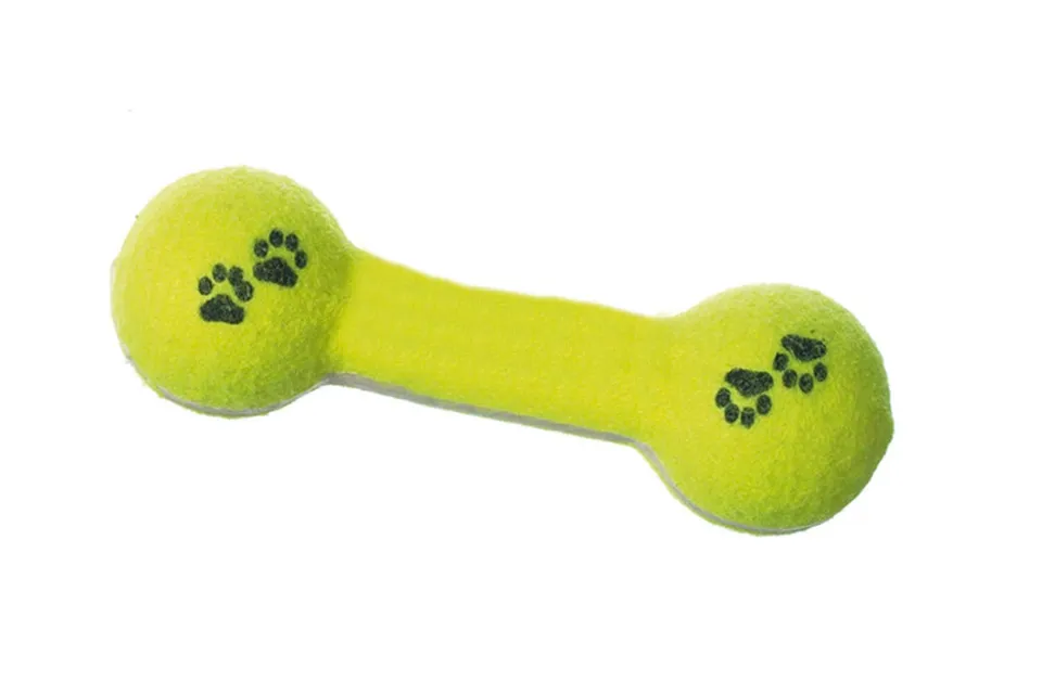 karlie-tennisspielzeug-30-15-hantel-20-cm-gelb image 1