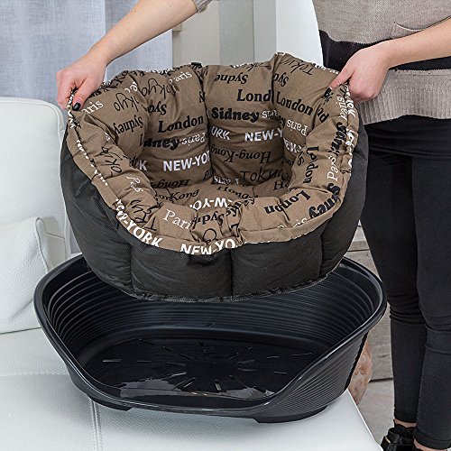 ferplast-sof-12-hundekorb-mit-kissen-114-x-83-x-h-37-cm-braun-plastikkorb-mit-ba image 7
