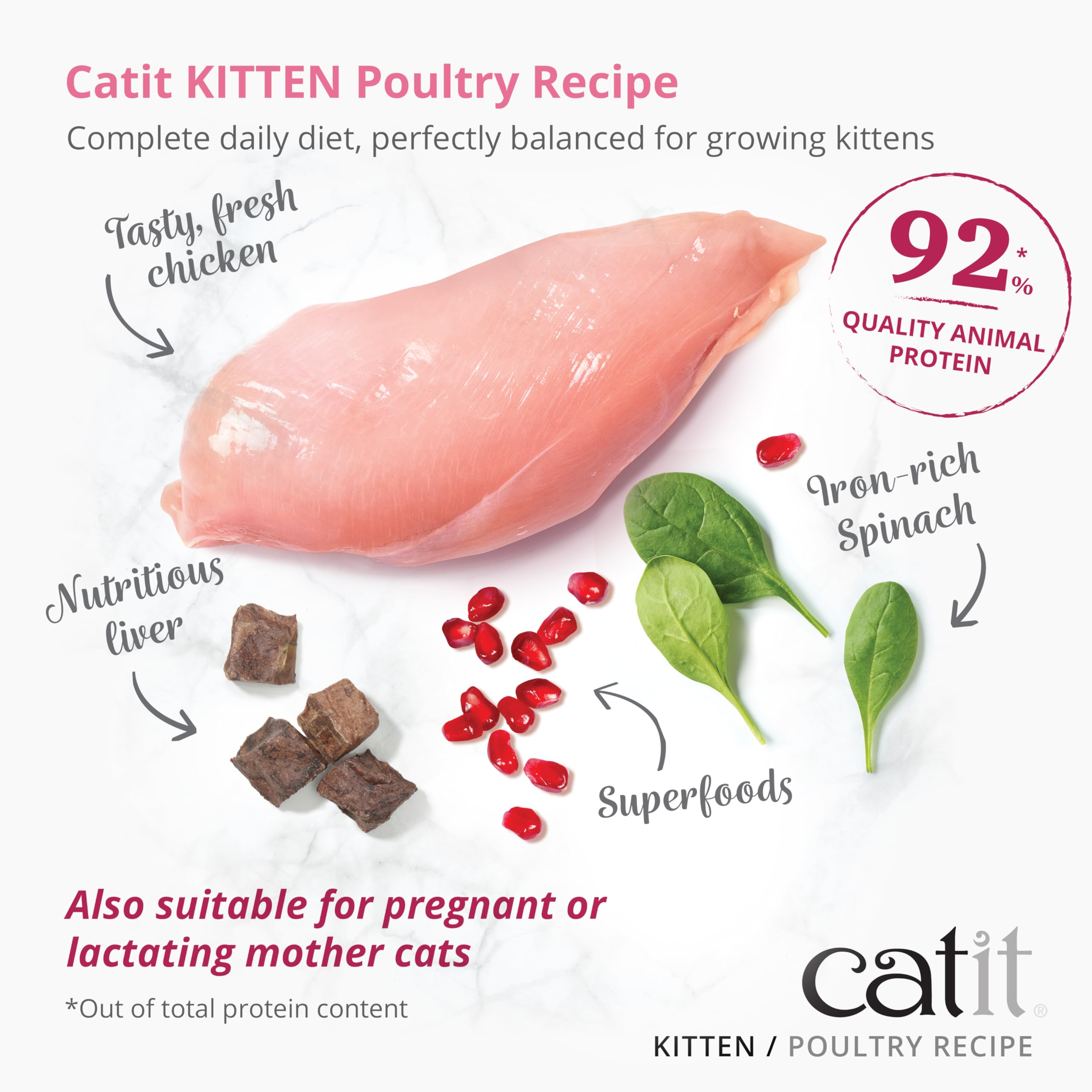 catit-recipes-kitten-trockenfutter-gefl-gel-400-g-getreidefrei image 2