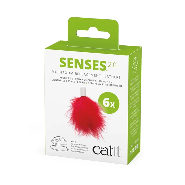 catit-senses-2-0-fliegenpilz-ersatzfedern-6er-pack image 1