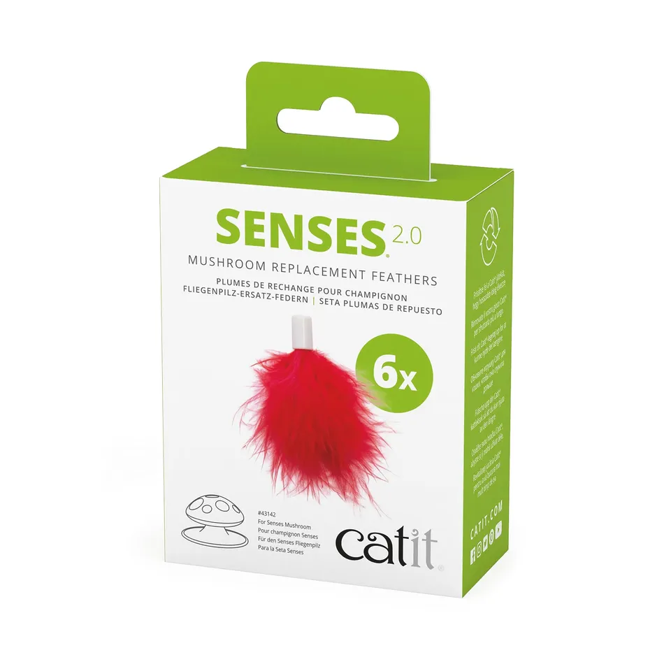 catit-senses-2-0-fliegenpilz-ersatzfedern-6er-pack image 1
