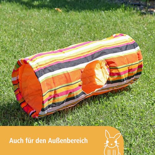 kerbl-pet-rascheltunnel-spieltunnel-orange-60-cm-25-cm-nylon image 6