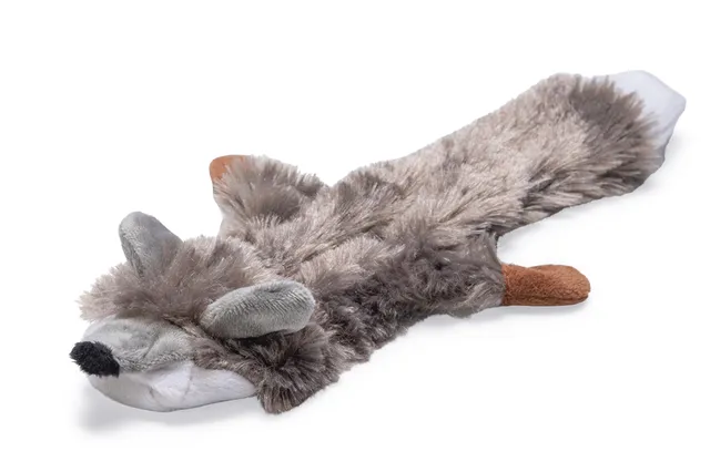 karlie-pl-schspielzeug-flatinos-fuchs-grau-l-30-cm-mit-squeaker image 1