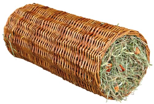 trixie-60776-weidentunnel-mit-heu-karotte-kleintier-spielzeug-15-x-33-cm-110-g image 2