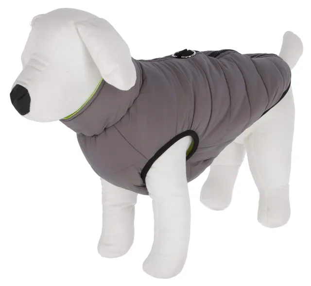 kerbl-pet-steppmantel-charmonix-xs-30-cm-grau-neon-gelb-wendbarer-hundemantel image 1