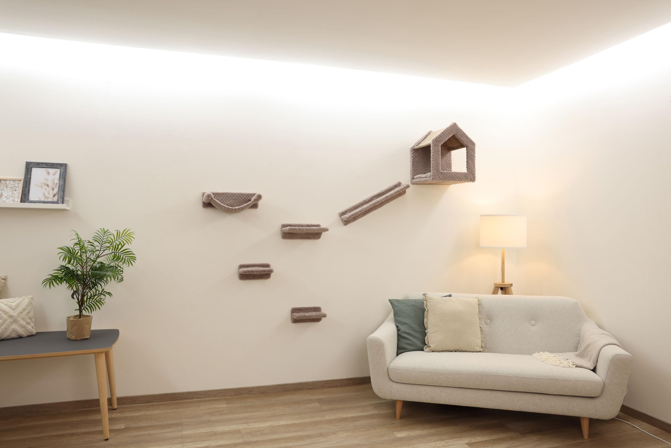 kerbl-pet-kletterwand-monte-baldo-taupe-6-teiliger-wandkratzbaum-mit-sisal image 7