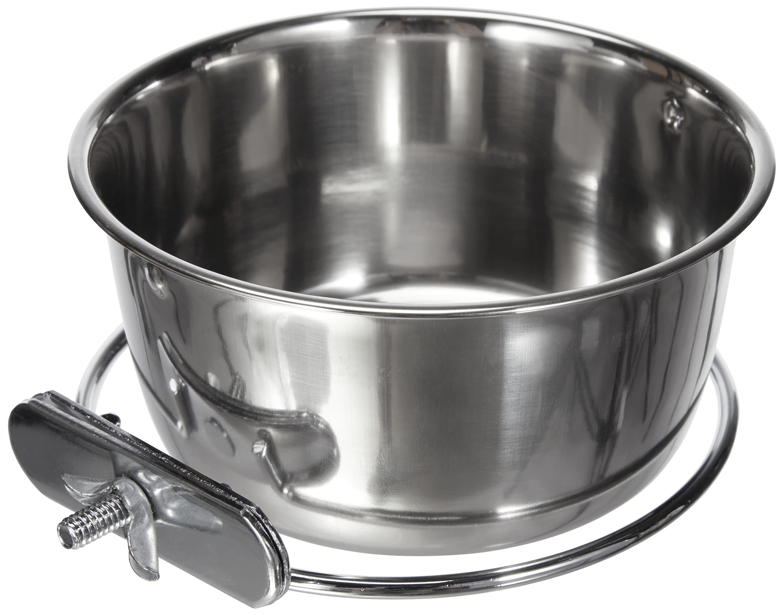 kerbl-pet-edelstahlnapf-fressnapf-600-ml-13-cm-mit-schraubbefestigung-f-r-kleint image 1