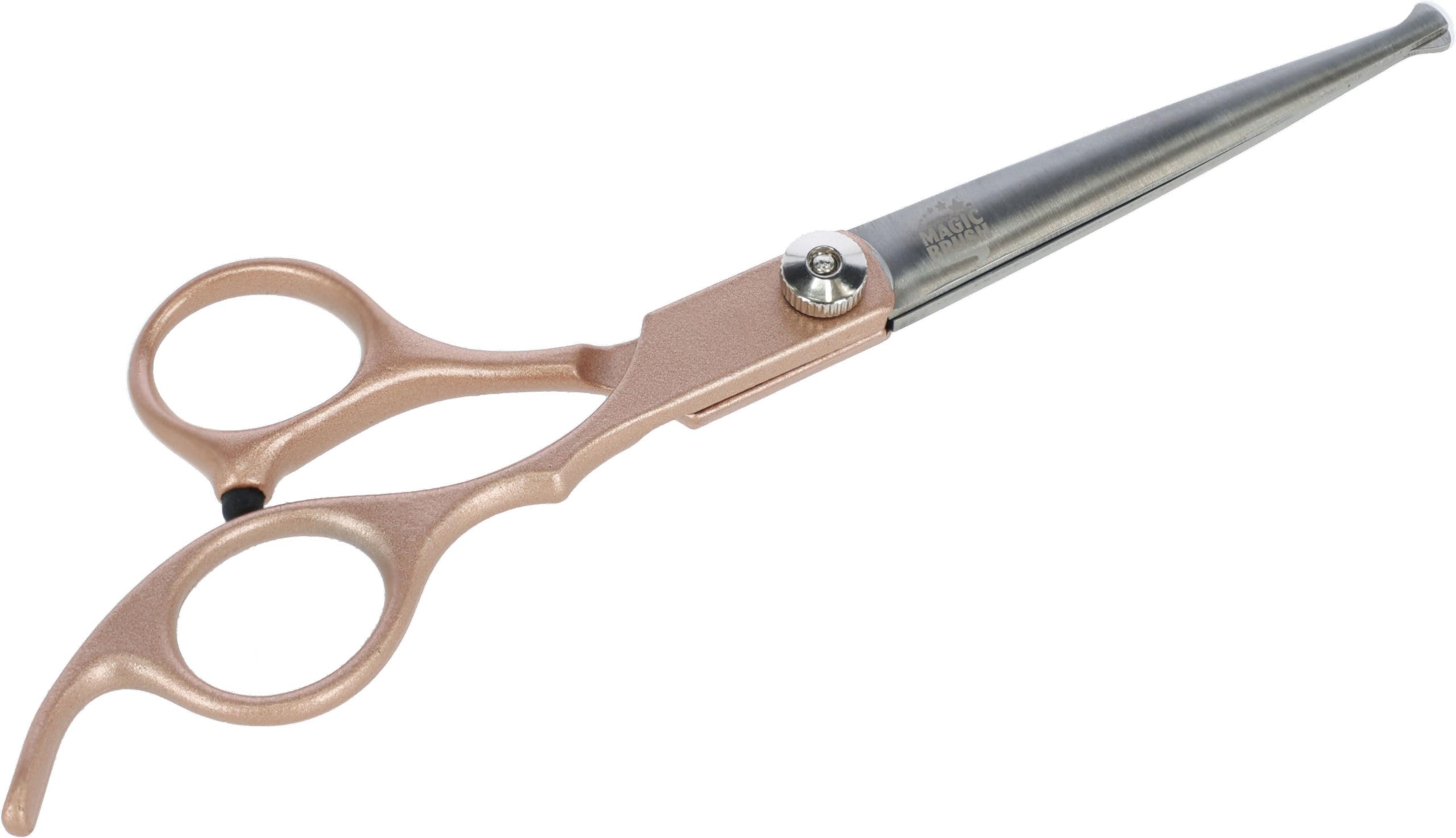 magicbrush-grooming-schere-f-r-hunde-und-katzen-golden-gerade-klinge image 1