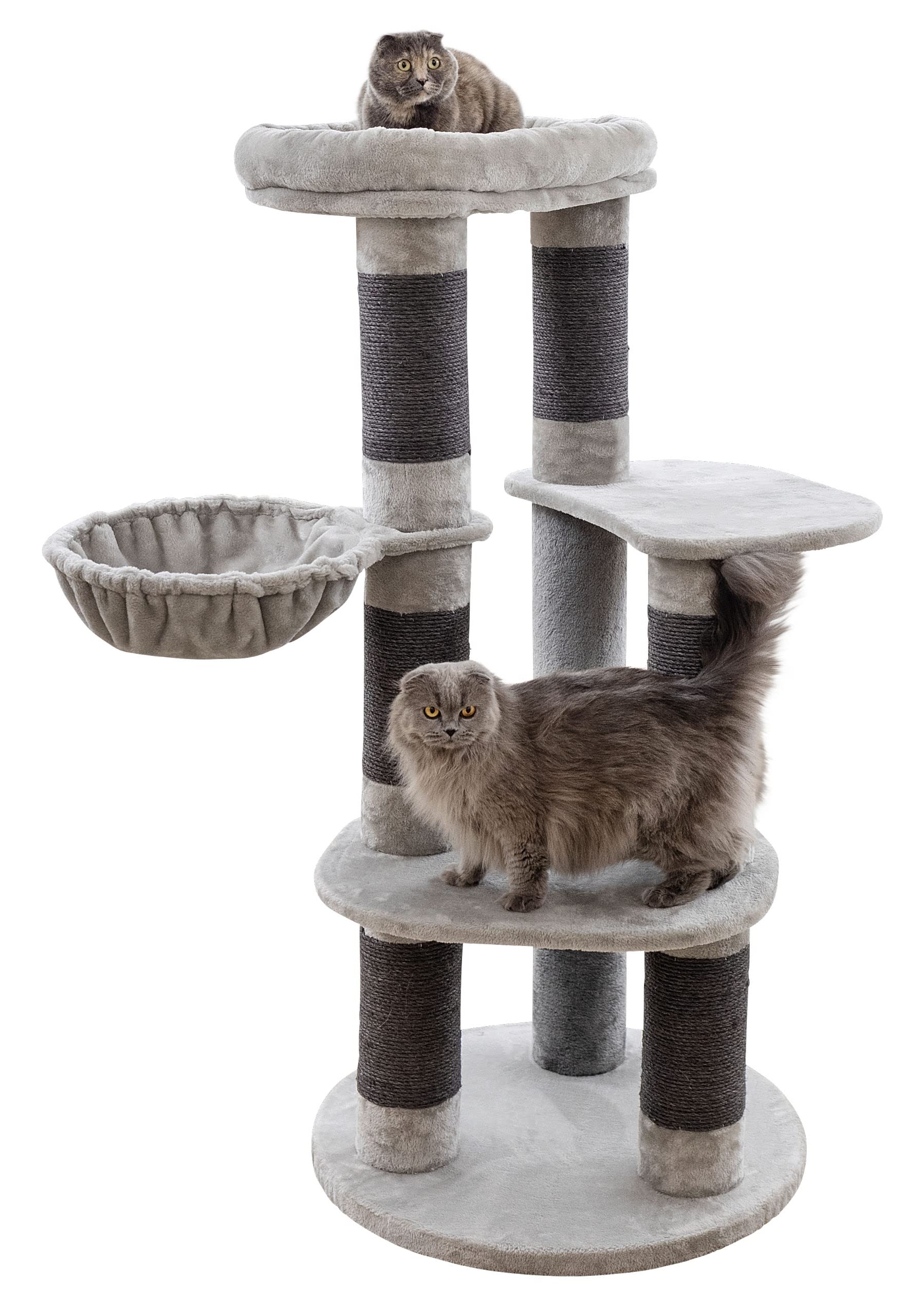 kerbl-pet-kratzbaum-benji-70x70x146-cm-gro-er-kratzbaum-f-r-gro-e-und-mehrere-ka image 1