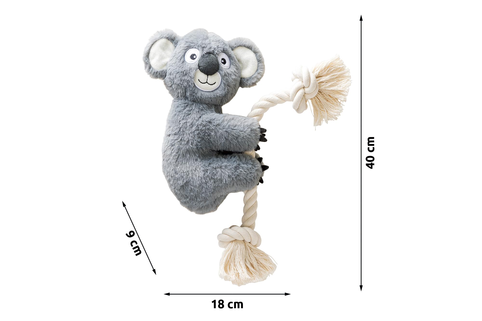 karlie-kletter-koala-hundespielzeug-pl-sch-grau-40x18-cm image 3