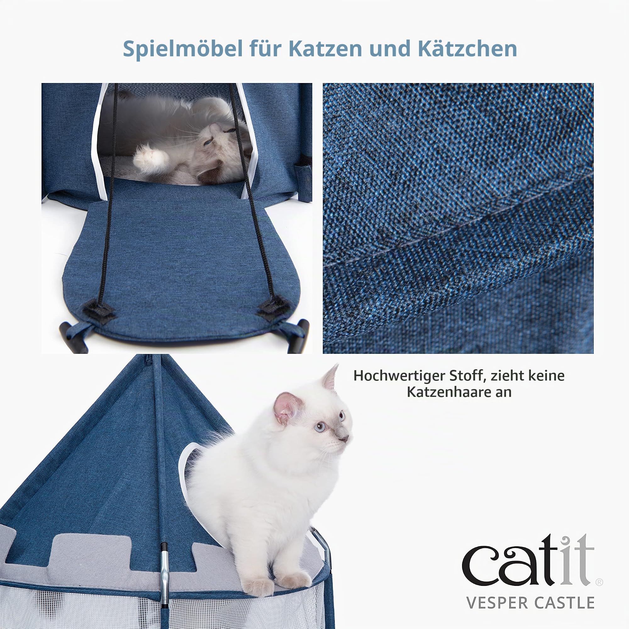 catit-vesper-burg-katzenm-bel-in-blau-faltbar image 2