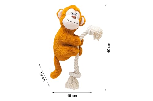 karlie-kletter-affe-hundespielzeug-pl-sch-braun-40x18-cm-mit-seil image 6