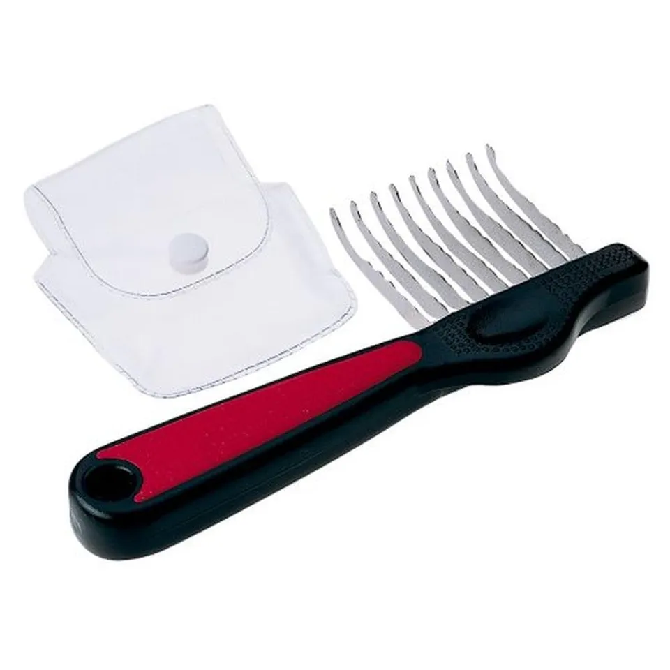ferplast-gro-5968-hundeknoten-trimmerkamm-edelstahl-mit-etui image 1