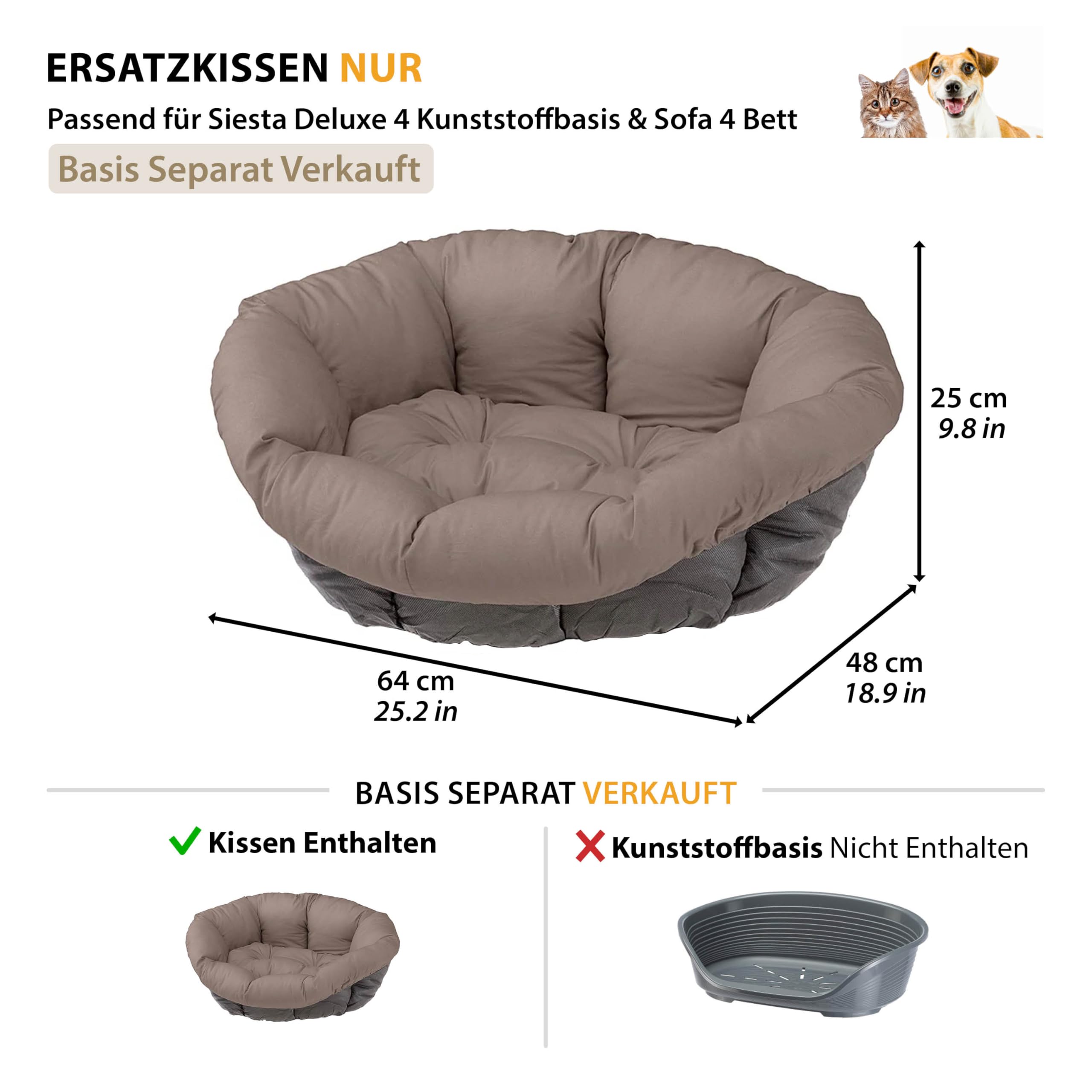 ferplast-ersatzpolsterung-kissen-xs-grau-64-x-48-cm-f-r-sofa-4-und-siesta-deluxe image 2