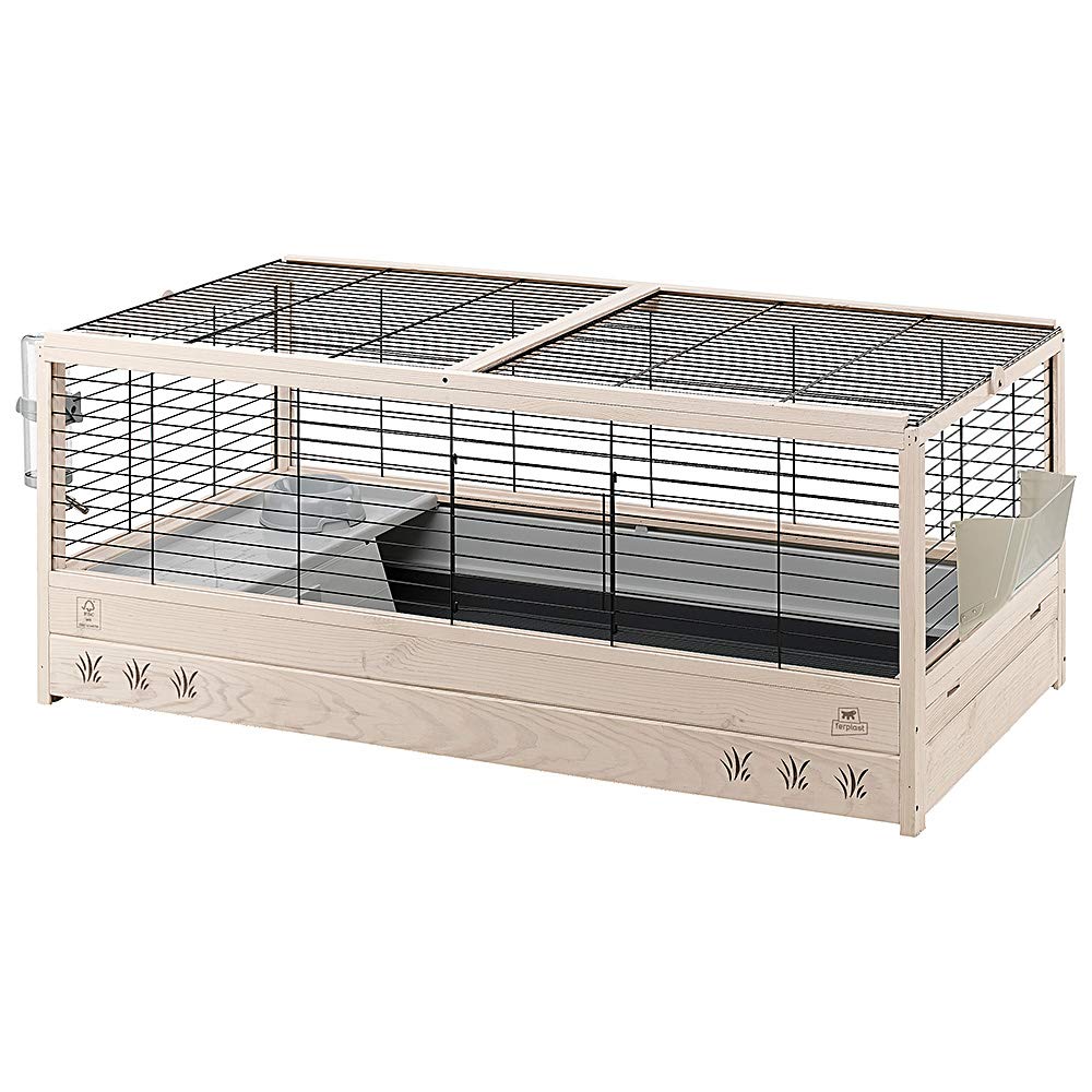 ferplast-arena-120-kaninchenk-fig-aus-fsc-holz-100-x-63-x-h-51-cm-inkl-zubeh-r image 1