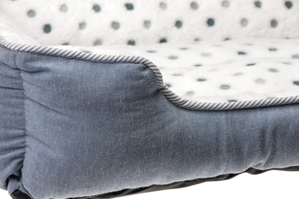 karlie-katzenbett-dot-47-x-39-cm-grau-blau-pl-sch-mit-einstieg image 2