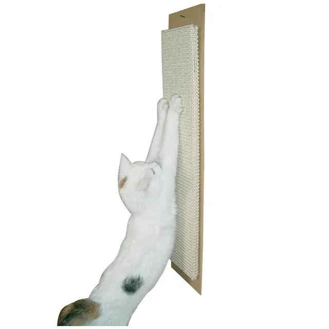 kerbl-pet-wandkratzbrett-maxi-70-x-17-cm-sisal-kratzbrett-beige image 1