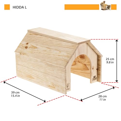 ferplast-hidda-l-kleintierhaus-aus-fsc-holz-39-x-28-x-h-25-cm image 6