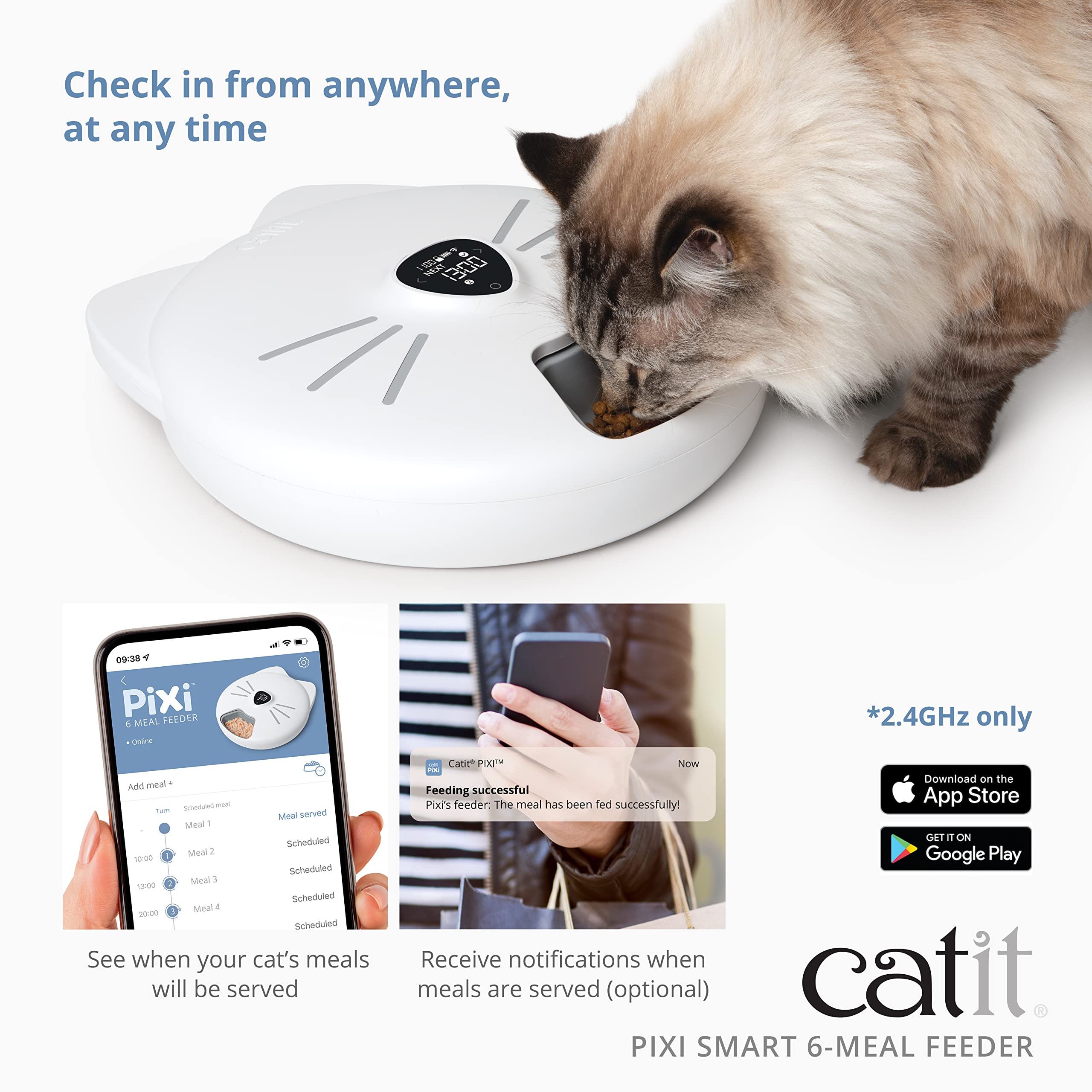 catit-pixi-smart-futterautomat-6-mahlzeiten-wei-f-r-nass-und-trockenfutter-mit-w image 4
